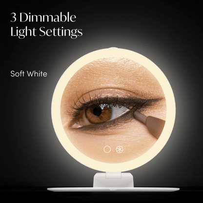 Abigail Travel Mirror with 10x Magnification